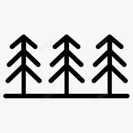 树木森林自然图标svg_新图网 https://ixintu.com 树叶生态园林天然林 树木 森林 植物 植物树自然 自然
