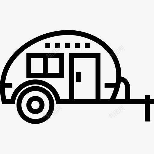 大篷车safari5直线型图标svg_新图网 https://ixintu.com safari5 大篷车 直线型