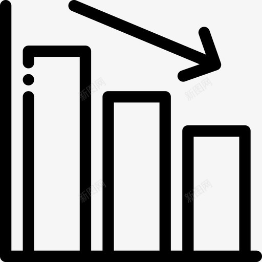 损失银行财务2线性图标svg_新图网 https://ixintu.com 损失 线性 银行财务2