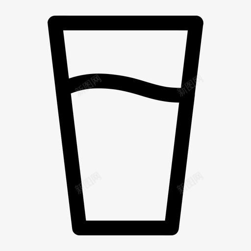 水杯饮料果汁图标svg_新图网 https://ixintu.com 各种尺寸的基本图标 果汁 水杯 矿物质 饮料
