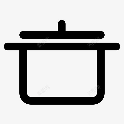 锅厨师厨房图标svg_新图网 https://ixintu.com 厨师 厨房 厨房图标集 锅 餐厅