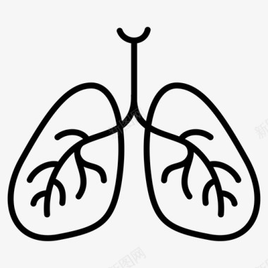 肺医院器官图标图标