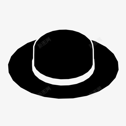 帽子服装时装图标svg_新图网 https://ixintu.com 头 帽子 时装 服装 软呢帽