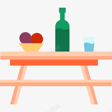 野餐桌野餐7平的图标图标