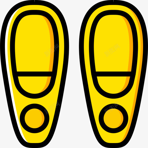 运动鞋47黄色图标svg_新图网 https://ixintu.com 运动鞋47 黄色