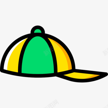 棒球帽男士配件4黄色图标图标