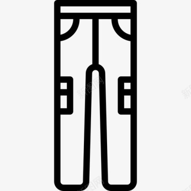牛仔裤男装3直线型图标图标