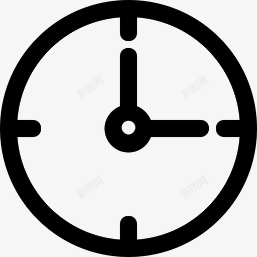 时钟接口24线性图标svg_新图网 https://ixintu.com 接口24 时钟 线性