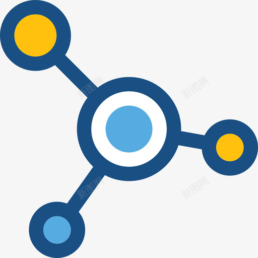 分子医疗卫生双色图标svg_新图网 https://ixintu.com 分子 医疗卫生 双色