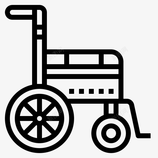 轮椅残疾人健康图标svg_新图网 https://ixintu.com 健康 医疗保健 医院 患者 残疾人 轮椅