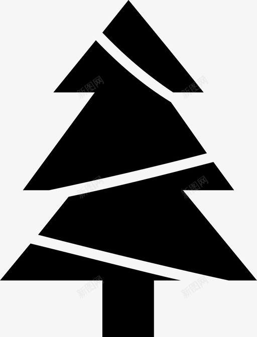 圣诞节圣诞树假日图标svg_新图网 https://ixintu.com 假日 冬天 圣诞树 圣诞节 松树