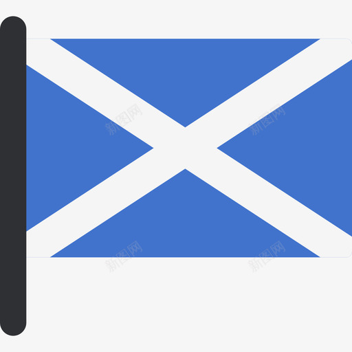 苏格兰国际国旗5桅杆图标svg_新图网 https://ixintu.com 国际国旗5 桅杆 苏格兰
