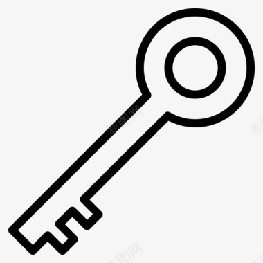钥匙钥匙链锁图标图标
