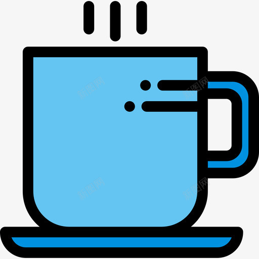 咖啡杯商务50线性颜色图标svg_新图网 https://ixintu.com 咖啡杯 商务50 线性颜色