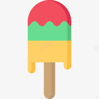 冰淇淋沙滩公寓图标图标