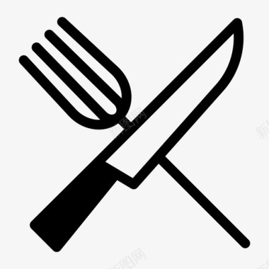 刀叉厨房图标图标