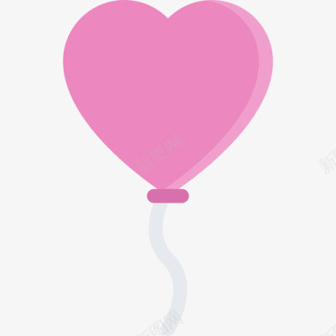 气球爱情7号平的图标图标