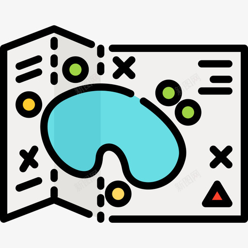 地图水上公园3线颜色图标svg_新图网 https://ixintu.com 地图 水上公园3 线颜色