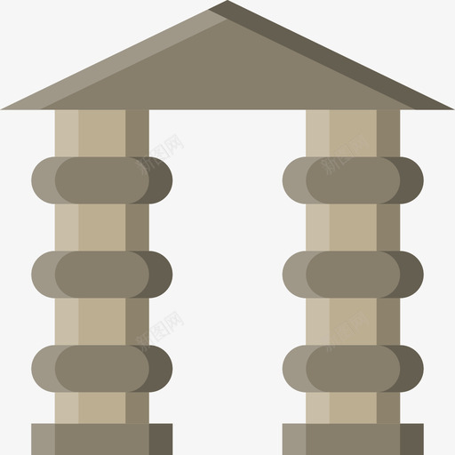 拱门建筑3平面图标svg_新图网 https://ixintu.com 平面 建筑3 拱门