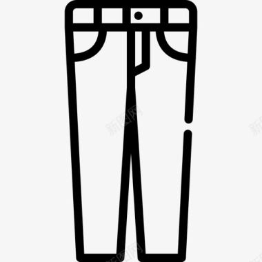 牛仔裤服装款式3直筒图标图标