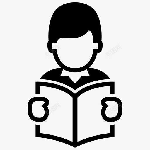 男学生书图书馆图标svg_新图网 https://ixintu.com 书 图书馆 教育3 男学生 男生 阅读