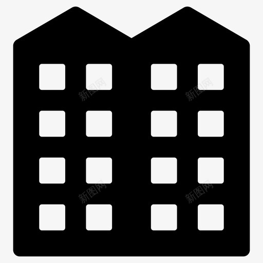 大厦公寓楼城楼图标svg_新图网 https://ixintu.com 公寓楼 公寓物业 城市办公楼 城楼 大厦