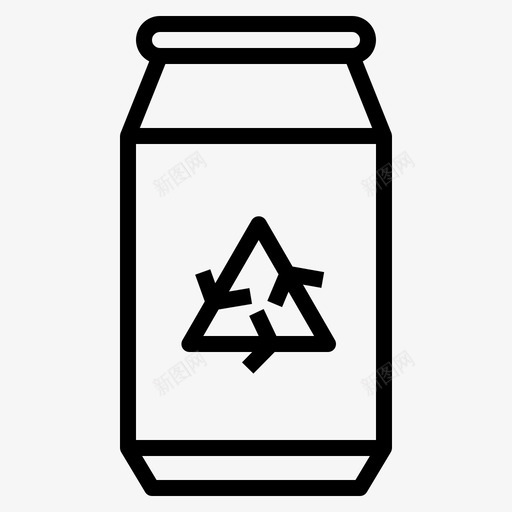 罐头铝生态图标svg_新图网 https://ixintu.com 回收 生态 生态概要 罐头 苏打罐 铝