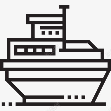 船航海和水手2直线型图标图标