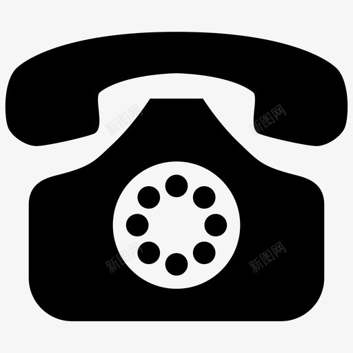 电话通讯联系我们图标svg_新图网 https://ixintu.com 媒体2 座机 电话 联系我们 通讯