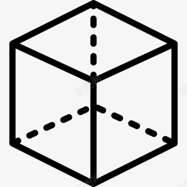 立方体集线性图标图标