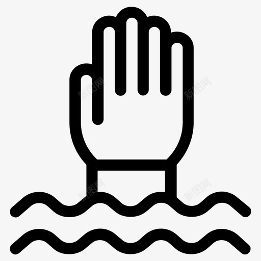 救命淹死洪水图标svg_新图网 https://ixintu.com 救命 救援 水 洪水 淹死 需要帮助