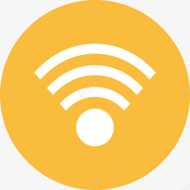 Wifi音频和视频控制圆形平面图标图标