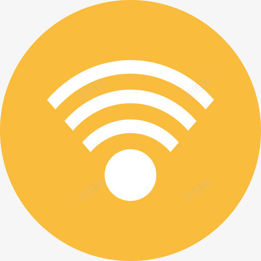 Wifi音频和视频控制圆形平面图标svg_新图网 https://ixintu.com Wifi 圆形平面 音频和视频控制