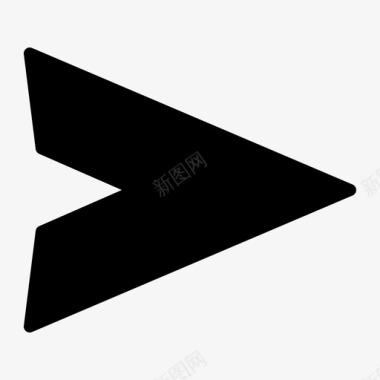 纸飞机消息发送图标图标