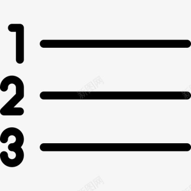 编号列表对齐段落直线图标图标