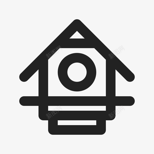 鸟舍农场自然图标svg_新图网 https://ixintu.com 农场 庇护所 自然 鸟舍