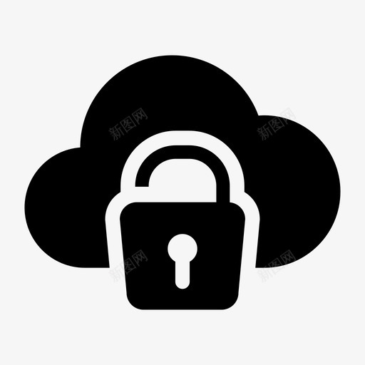 云解锁数据解锁图标svg_新图网 https://ixintu.com 云解锁 数据 网络图标集2 解锁