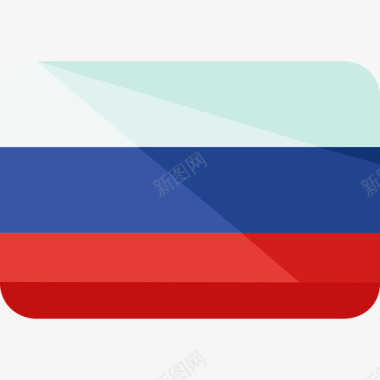 俄罗斯2号旗平坦图标图标