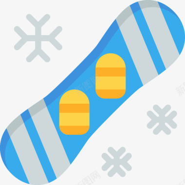 滑雪板冒险运动9平坦图标图标