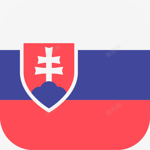 斯洛伐克国际国旗3圆形方形图标svg_新图网 https://ixintu.com 国际国旗3 圆形方形 斯洛伐克