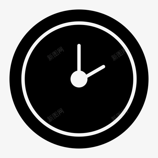 挂钟时间两点钟图标svg_新图网 https://ixintu.com 两点钟 手表 挂钟 时间