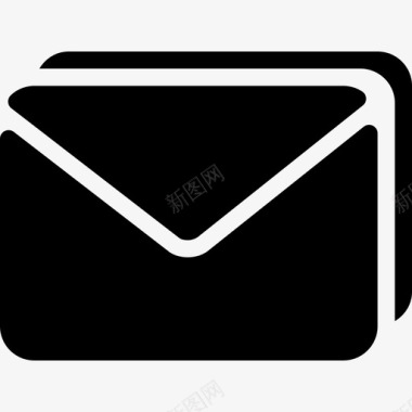 信封电子邮件2填充图标图标