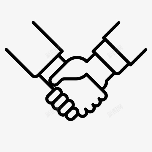 握手协议合作图标svg_新图网 https://ixintu.com 交易 协议 合作 合作伙伴关系 工作简历概要 握手