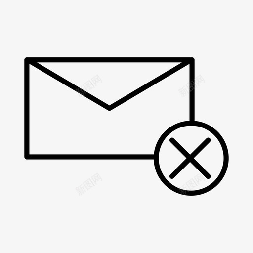 邮件取消电子邮件图标svg_新图网 https://ixintu.com webessentialsi 取消 电子邮件 邮件 静音