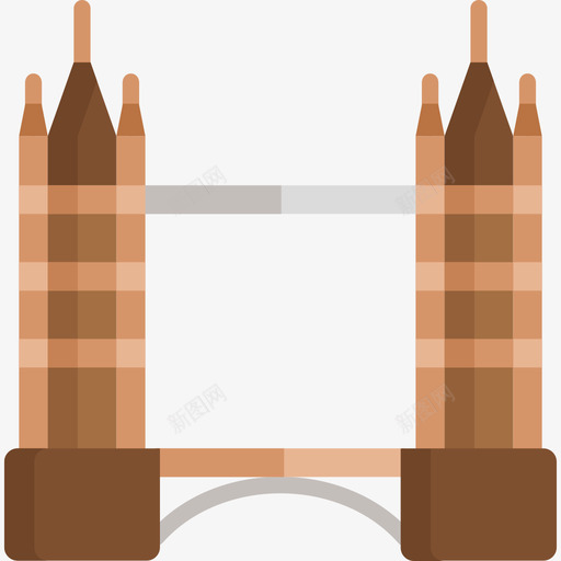英国塔桥5号平坦图标svg_新图网 https://ixintu.com 平坦 英国塔桥5号