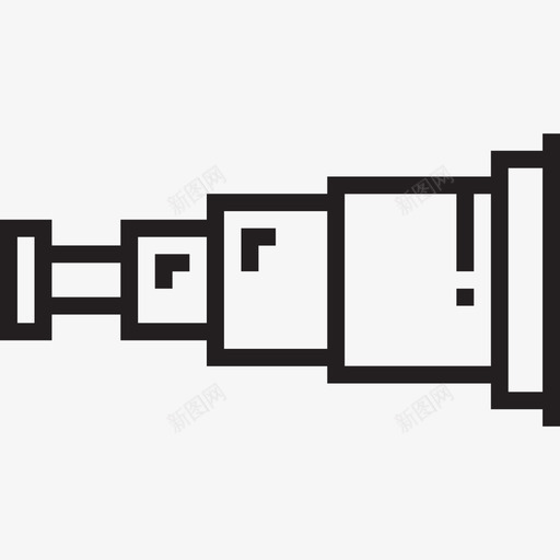 望远镜航海和水手2直线图标svg_新图网 https://ixintu.com 望远镜 直线 航海和水手2