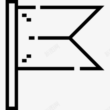 旗帜马戏团16直线图标图标