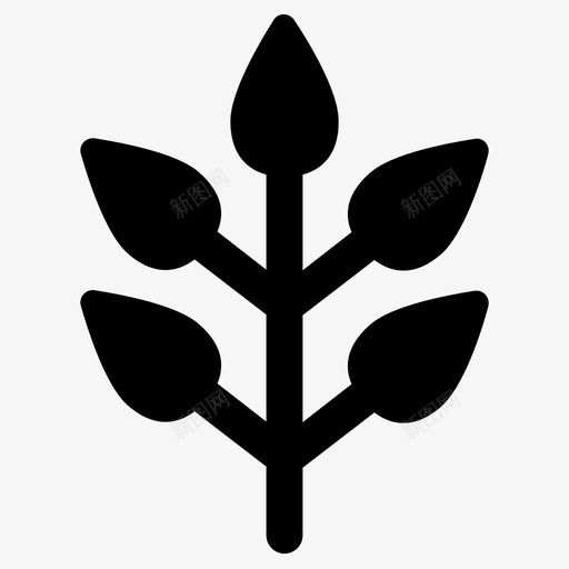 植物区系叶自然图标svg_新图网 https://ixintu.com 叶 树叶生态园林天然林 树木自然 植物 植物区系 自然
