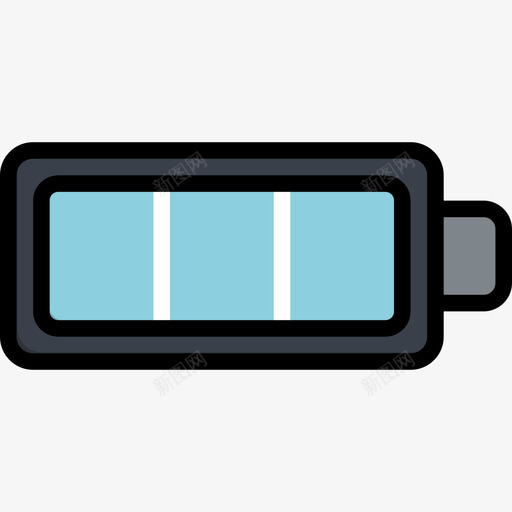 电池摄影元件3线性颜色图标svg_新图网 https://ixintu.com 摄影元件3 电池 线性颜色