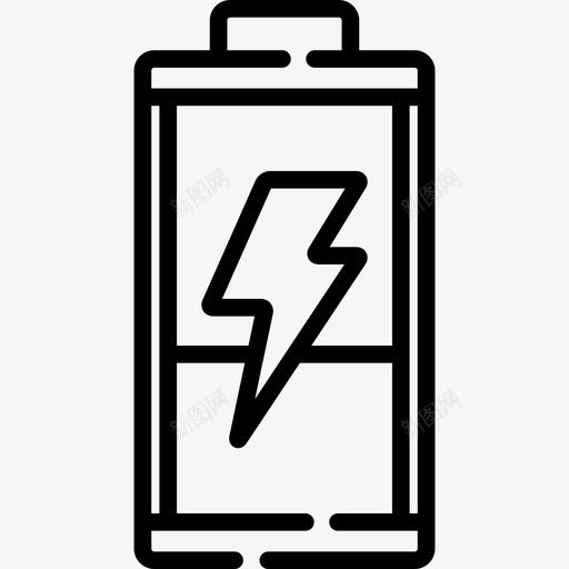 电池ui接口2线性图标svg_新图网 https://ixintu.com ui接口2 电池 线性